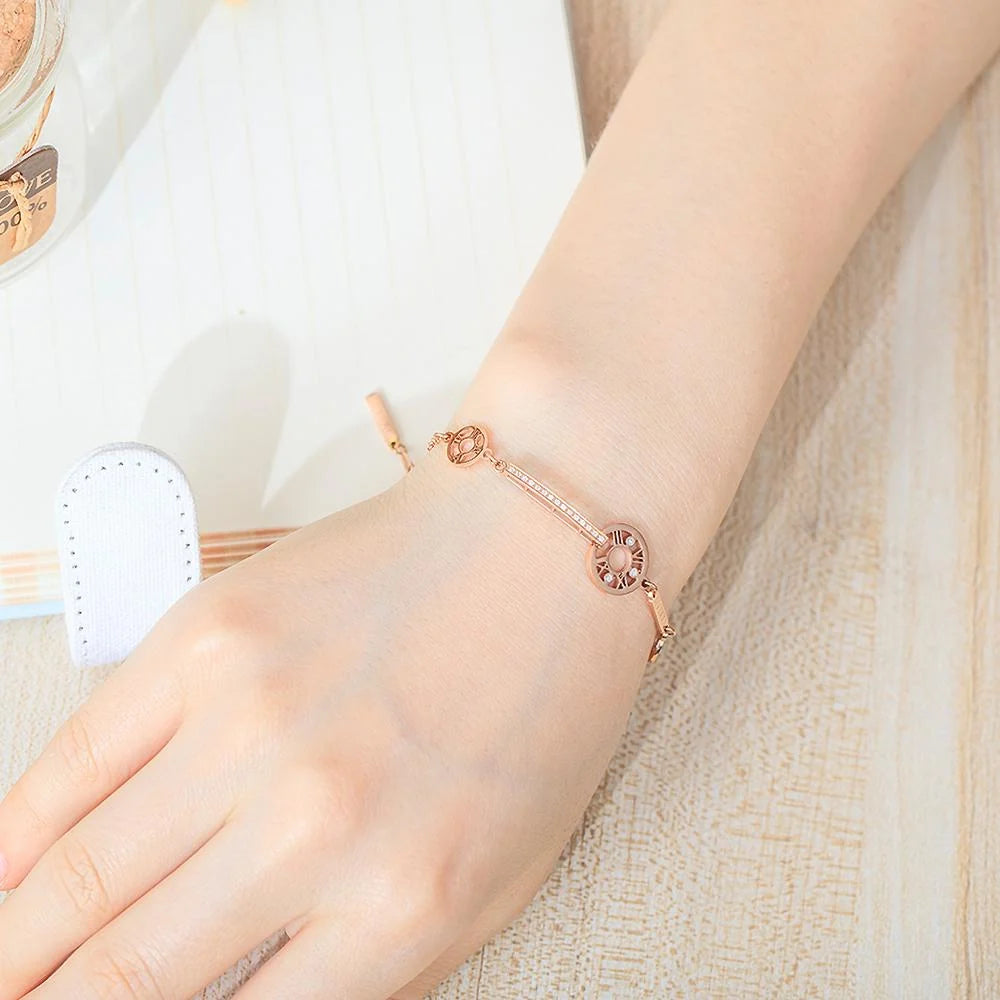 Bullion Gold Eunice Bracelet in Rose Gold