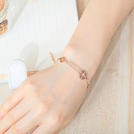 Bullion Gold Eunice Bracelet in Rose Gold