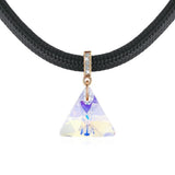Krystal Couture Trigon AB Necklace Embellished with SWAROVSKI Crystals
