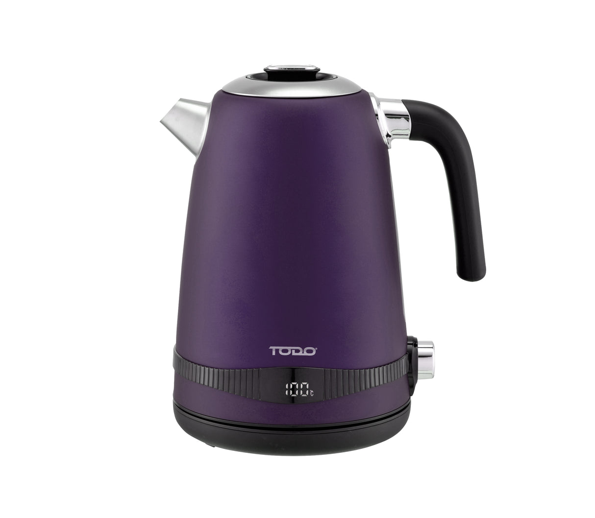 TODO 1.7L Stainless Steel Cordless Kettle Keep Warm Electric Led Water Jug - Purple