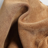 Suede Leather Fortune Pouch Bag - Camel
