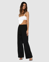 BY.DYLN Novah Crop - White