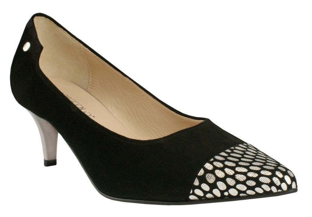 Bosccolo Womens High Heels - Silver/Black