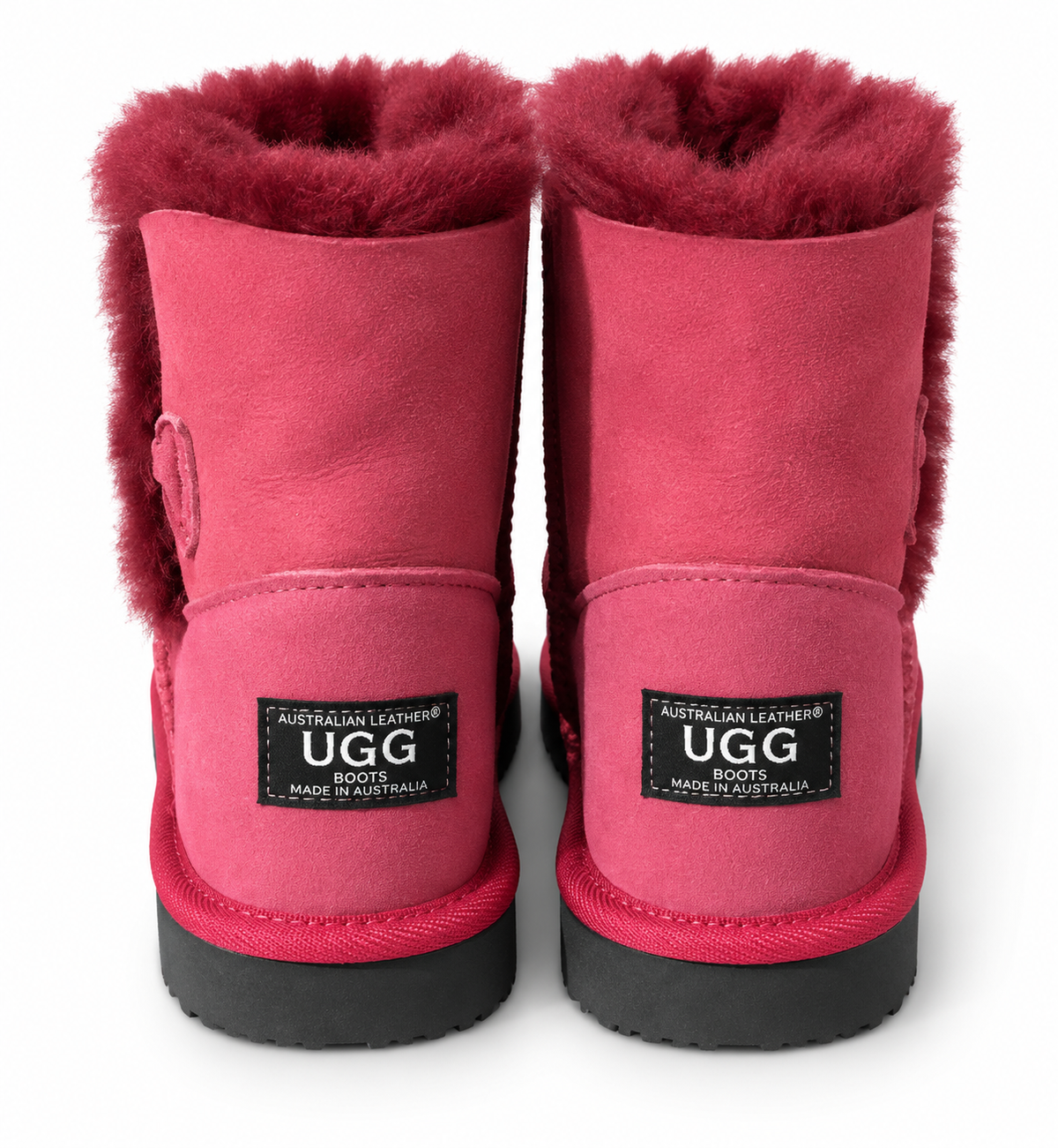 Australian Leather Ugg Classic 1Button Short - Tomato - AU7