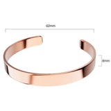 Bullion Gold Avenue Classic Cuff Bangle Rose Gold - 8mm