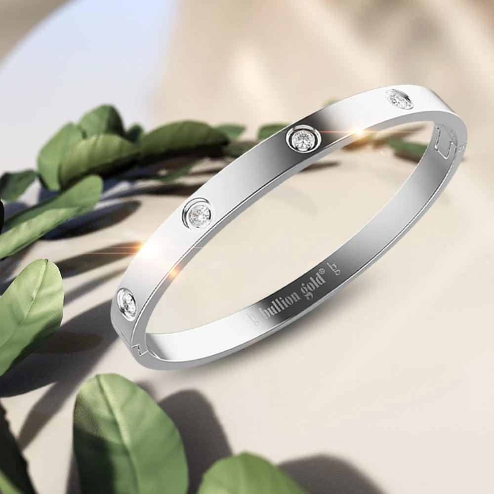 Boxed Cecelia 3 Pc Tri-Tone Bangle Set