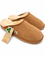 Australian Leather Ugg Scuffs Slipper - Chestnut - AU13-14