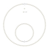 Earrings Freshwater Pearl White 4-5mm