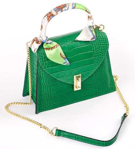 Bosccolo Handbag - Green Croco