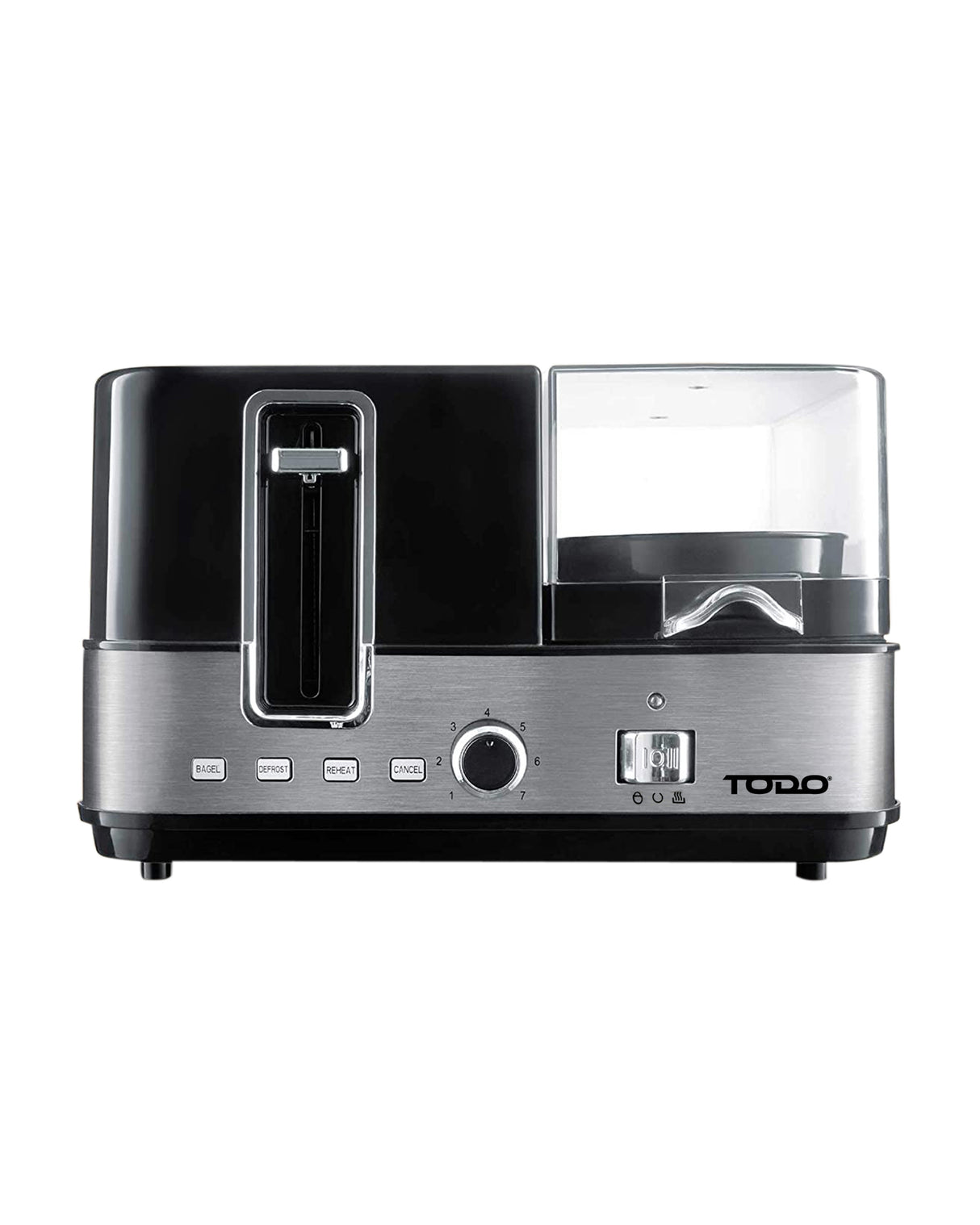 TODO 1400W Breakfast Master Toaster Egg Cooker Poacher Bacon Fryer Grill All In One