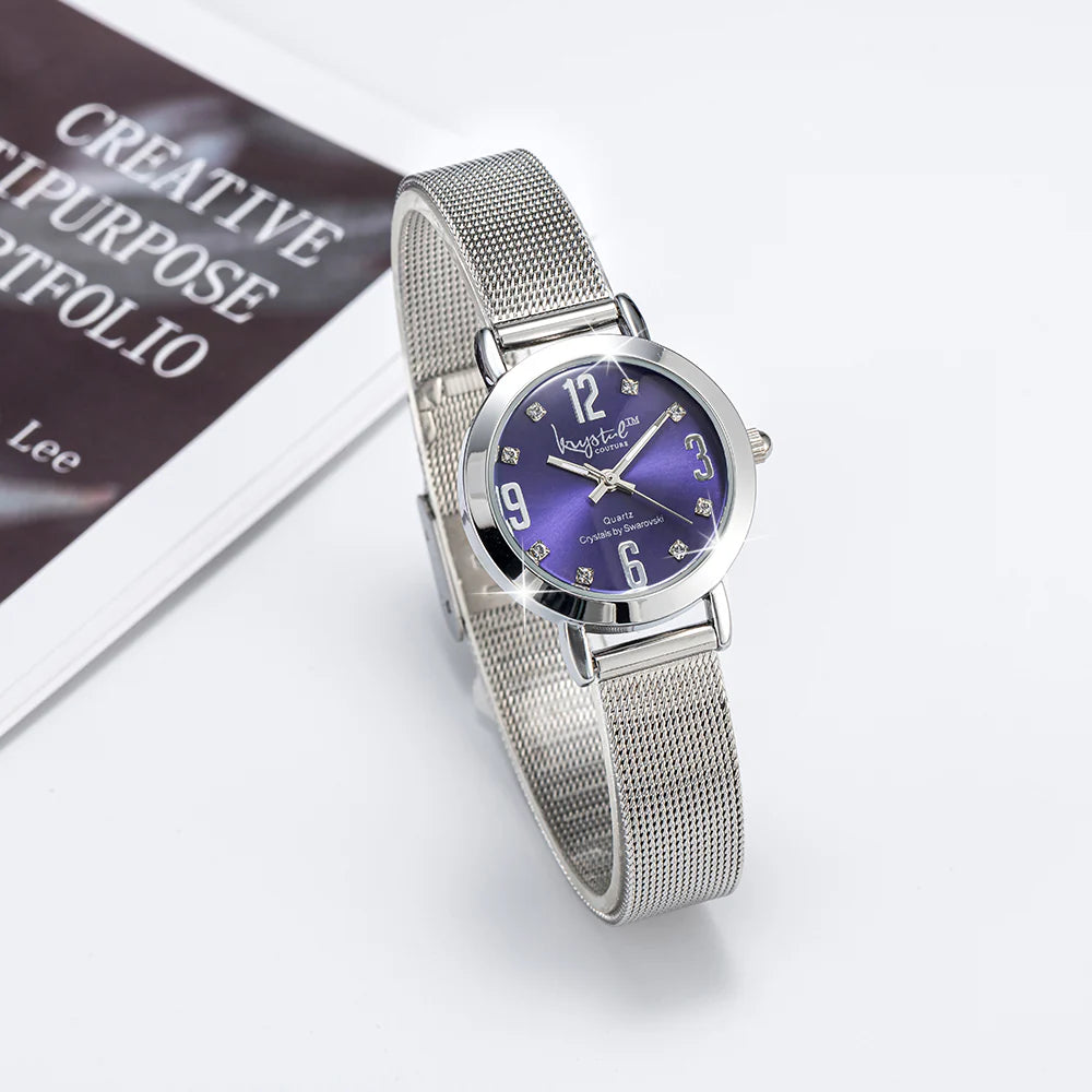 Krystal Couture The Hour Check Krystal Watch Embellished with Swarovski® Crystals