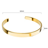 Bullion Gold Avenue Classic Cuff Bangle Gold - 6mm
