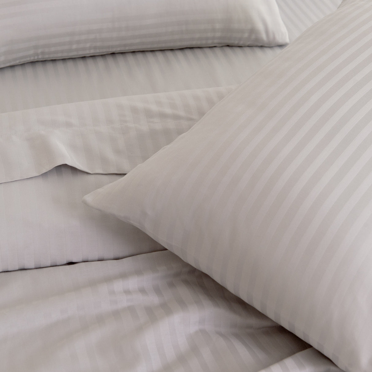Royal Comfort Kensington 1200TC 100% Cotton Stripe Sheet Set - King - Grey