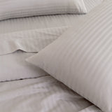 Royal Comfort Kensington 1200TC 100% Cotton Stripe Sheet Set - King - Grey