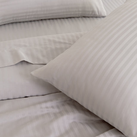 Royal Comfort Kensington 1200TC 100% Cotton Stripe Sheet Set - King - Grey
