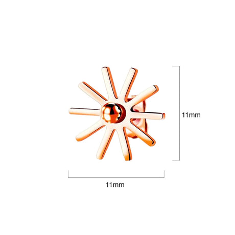 Bullion Gold Star Shine Stud Earrings