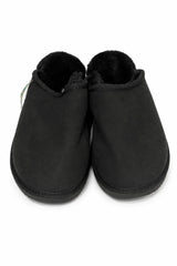 Australian Leather Ugg Scuffs Slipper - Black - AU5 6