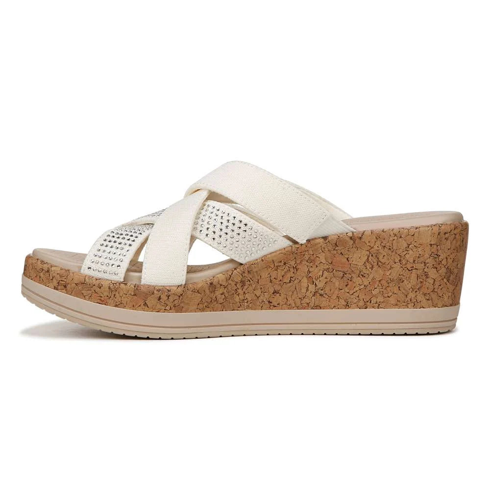 Bzees Reign Wedge Sandal - Sugar