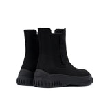 Knit Chelsea Ankle Boots - Black