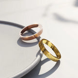 Bullion Gold Javaid Meander Ring in Rose Gold