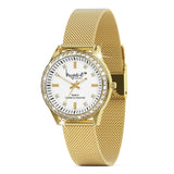 Krystal Couture Sensational Lux Gold on White Watch Embellished with SWAROVSKI® Crystals