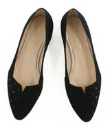 Bosccolo Womens Ballerina - Black Suede