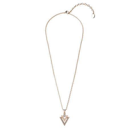 Boxed Trilateral Set Embellished with SWAROVSKI® Crystals In Rose Gold