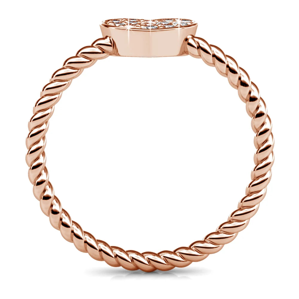 Boxed Krystal Couture Sensational Lux Watch with Ring Set Embellished Crystals from SWAROVSKI® in Rose Gold