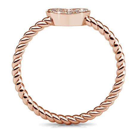 Boxed Krystal Couture Sensational Lux Watch with Ring Set Embellished Crystals from SWAROVSKI® in Rose Gold