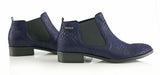 Bosccolo Womens Ankle Boots Aligator - Navy Blue Aligator
