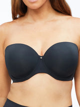 Nancy Ganz Body Define Strapless Bra - Black