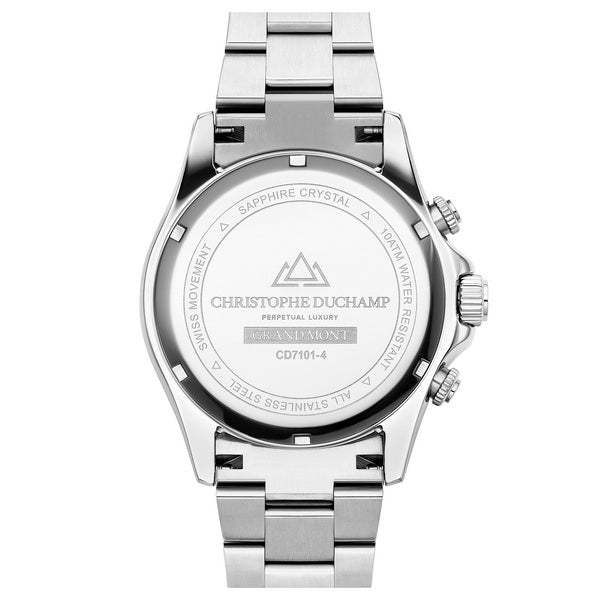 Christophe Duchamp Grand Mont - Blue Dial & 316L Stainless Steel Strap