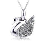 Krystal Couture Krystal Swan Necklace Embellished with Swarovski Crystals