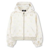 Karl Lagerfeld Girls Fete Musique D3 Hooded Cardigan - Beige