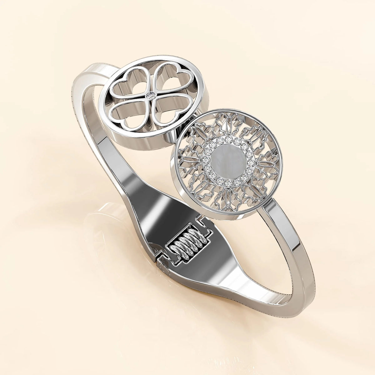Boxed 2pc White Gold Layered Jewellery Gift Set