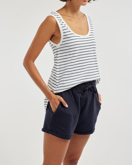 Amelius Abigail Rolled Hem Short - Navy