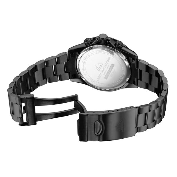 Christophe Duchamp Grand Mont - Black Dial & 316L Stainless Steel Strap