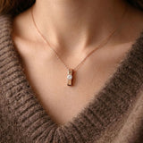 Krystal Couture Shine Bright Pendant Necklace in Rose Gold Embellished with SWAROVSKI Crystals