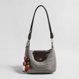 Woven Textile Shoulder Bag - Sage