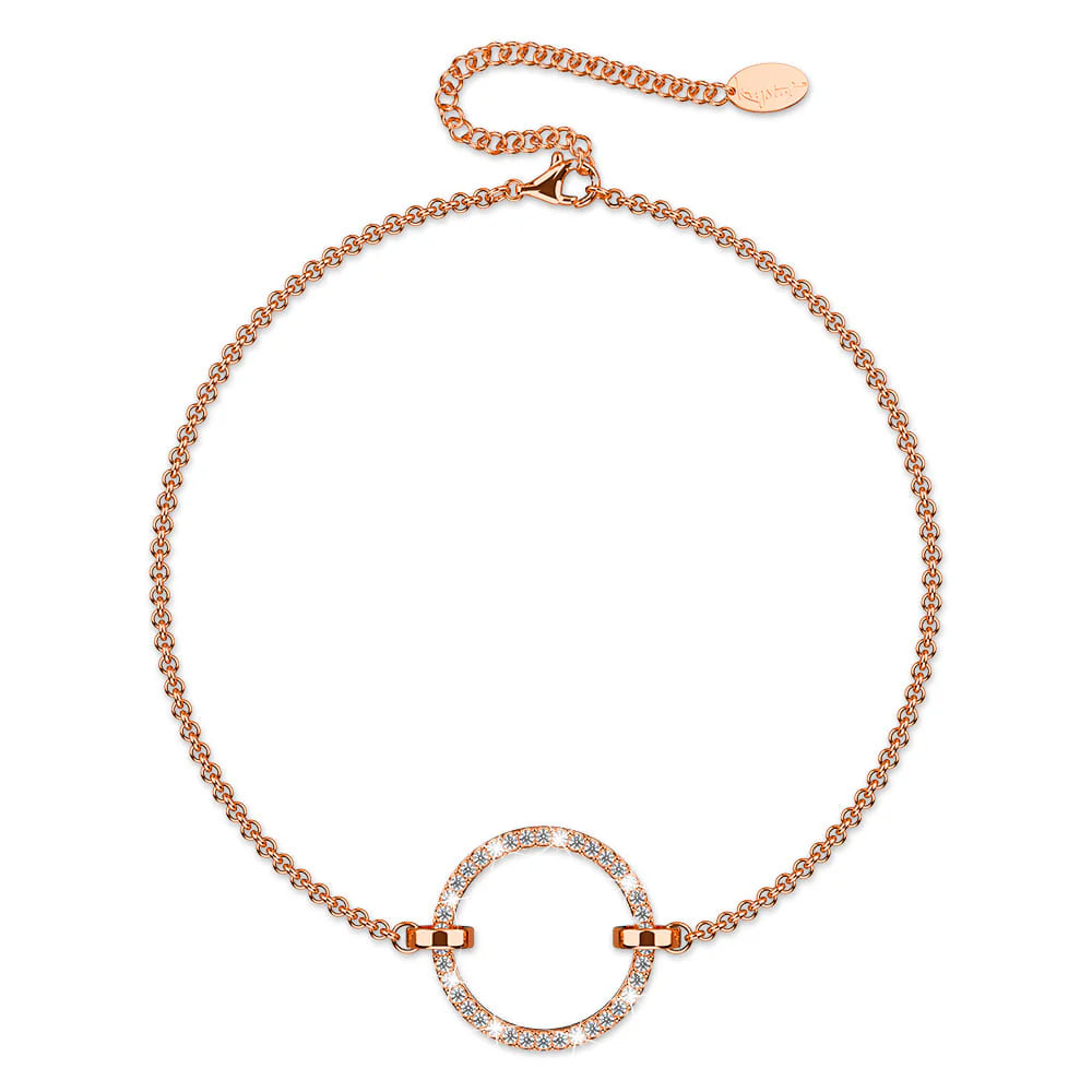 Krystal Couture Orbit of Beauty Bracelet Embellished with SWAROVSKI Crystal in Rose Gold