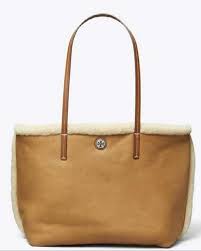 Gucci Shearling Tote - Taupe