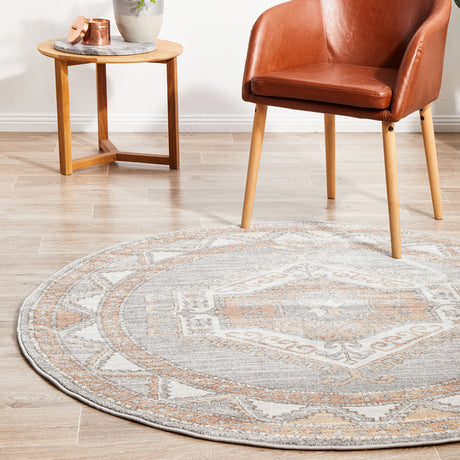 Mayfair Caitlen Grey Round Rug