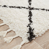Saffron 22 White Runner Rug
