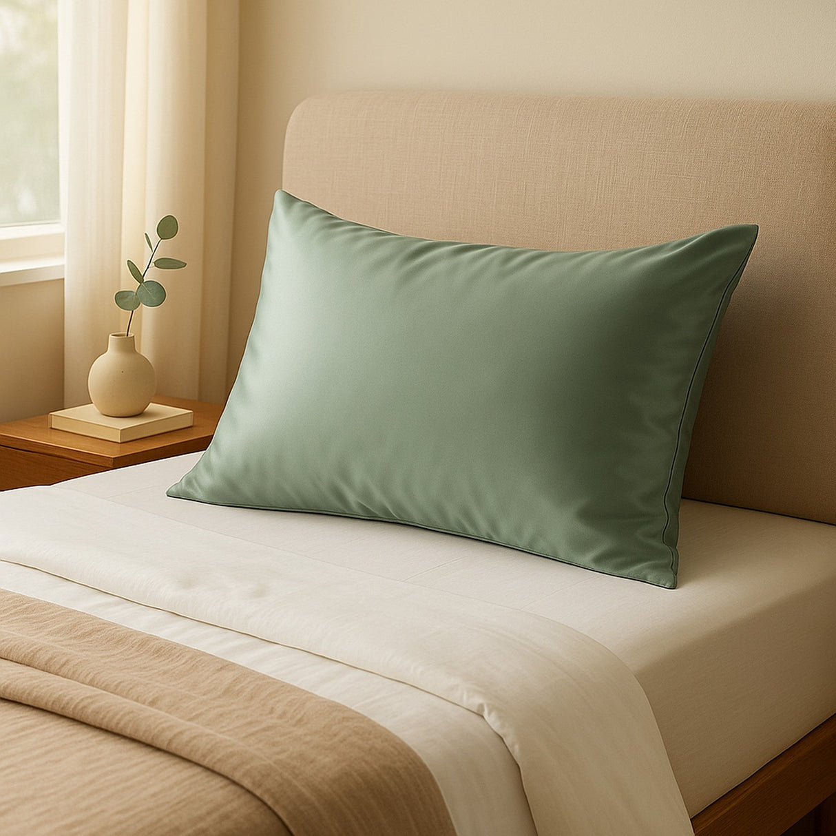 Pure Silk Pillowcase - Single Pack - Sage