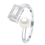 Ring Adjustable Cubic Zirconia - Natural White - Ring Size adjustable - from Size 48 to Size 62 (France) - see enclosed Sizer