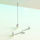Krystal Couture Katarina Pearl Drop Earrings Embellished with SWAROVSKI Crystals Pearls