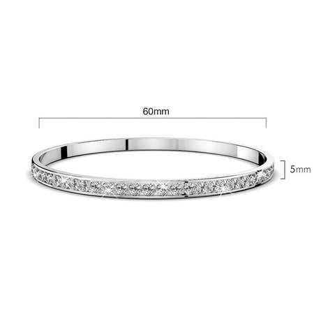 Krystal Couture 360 Classic Bangle Embellished with SWAROVSKI Crystals