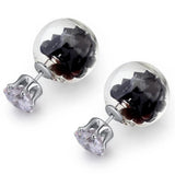 Bullion Gold Stardust Bubble Earrings Black