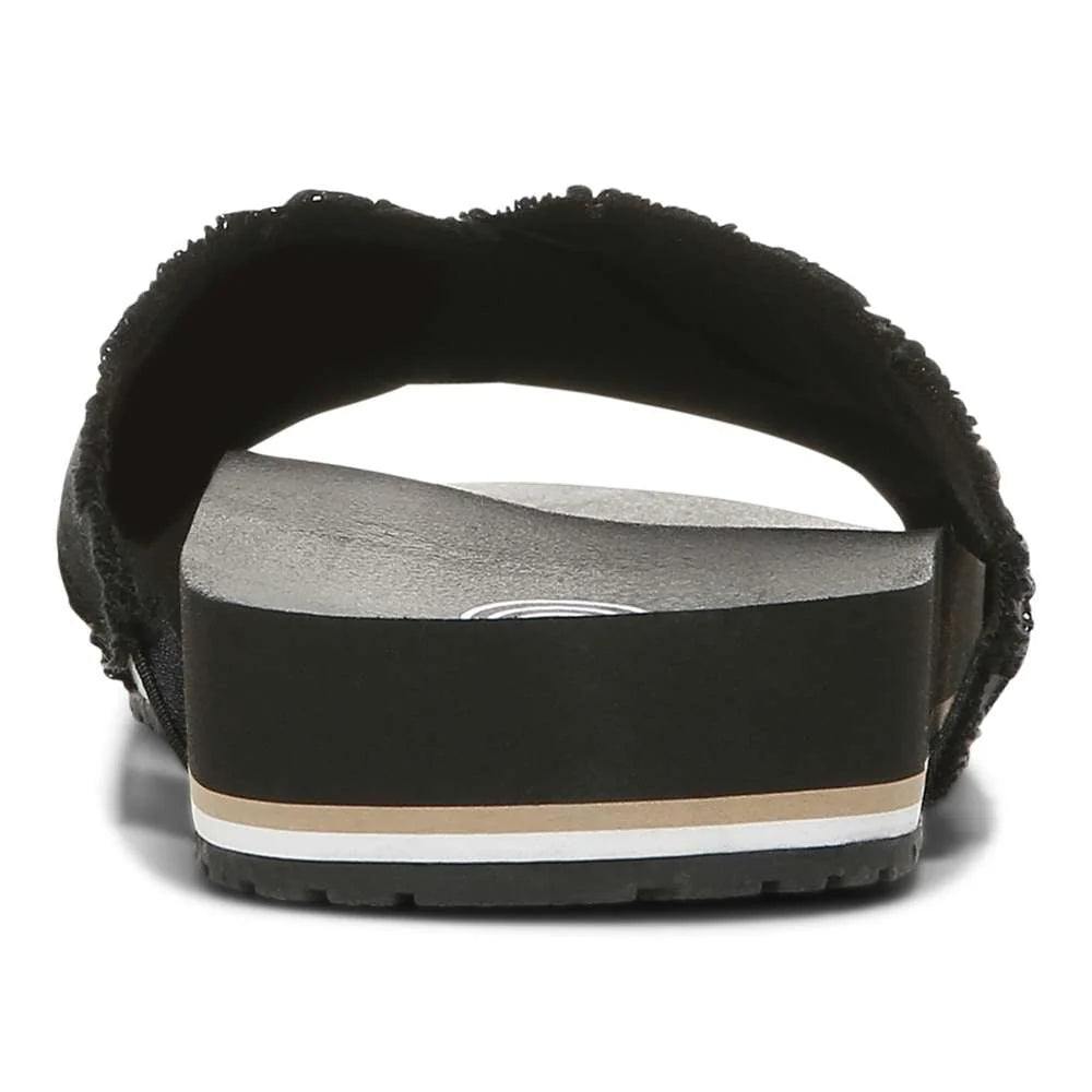 Vionic Panama Beach Slide - Black Canvas