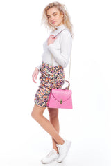 Bosccolo Handbag - Pink Croco